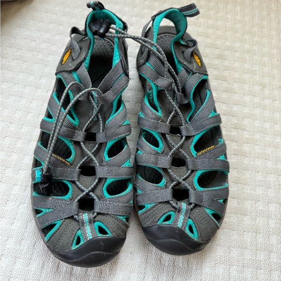 Keen Teal and Gray Sandals/Water Shoes - Picture 1 of 8